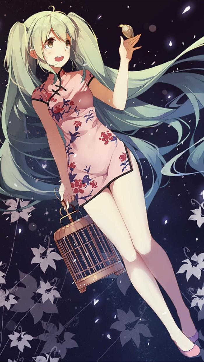 动漫旗袍壁纸,记得收藏.