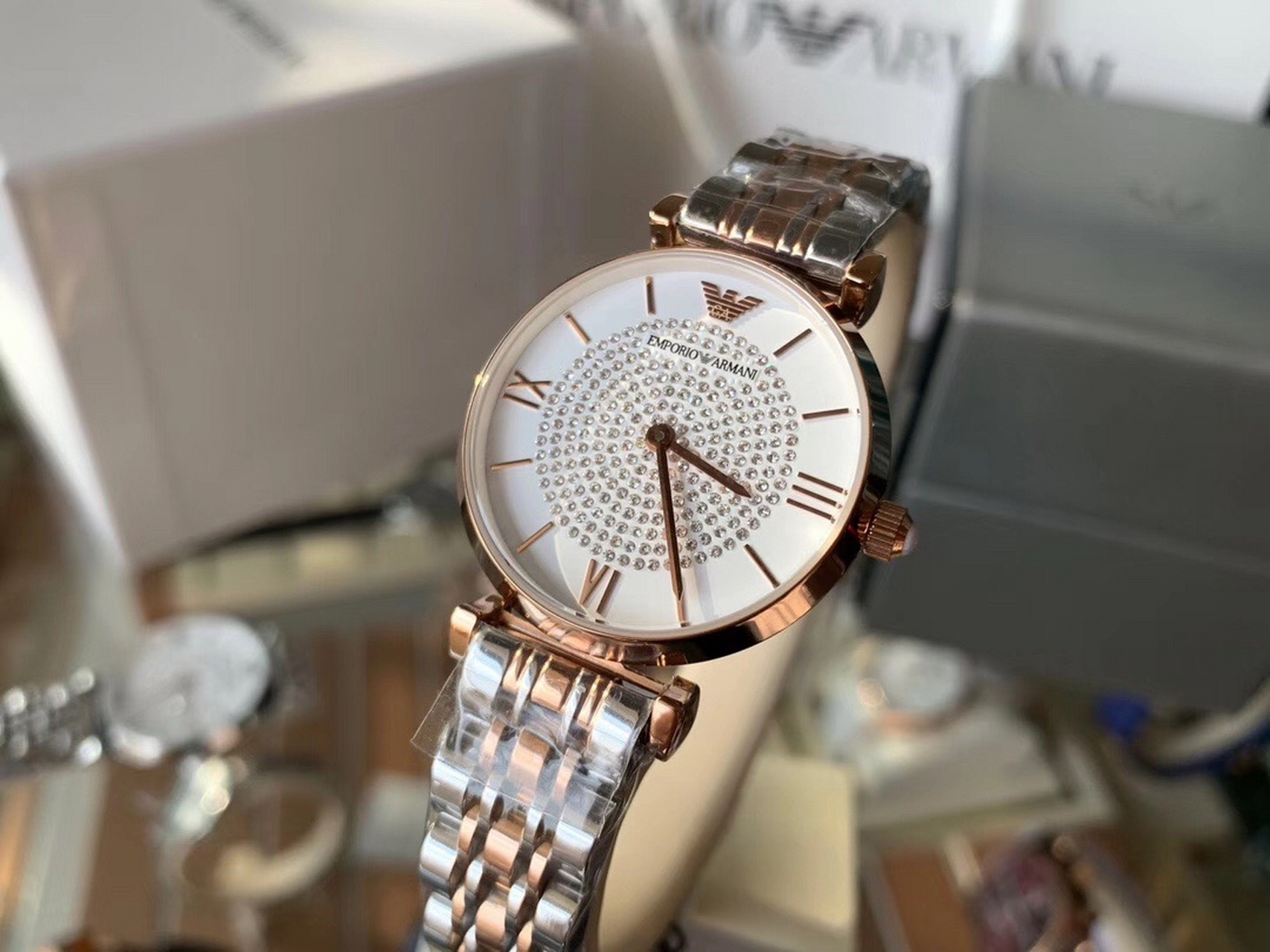 armani 阿玛尼满天星女士手表#名表# #腕表# #时尚穿搭