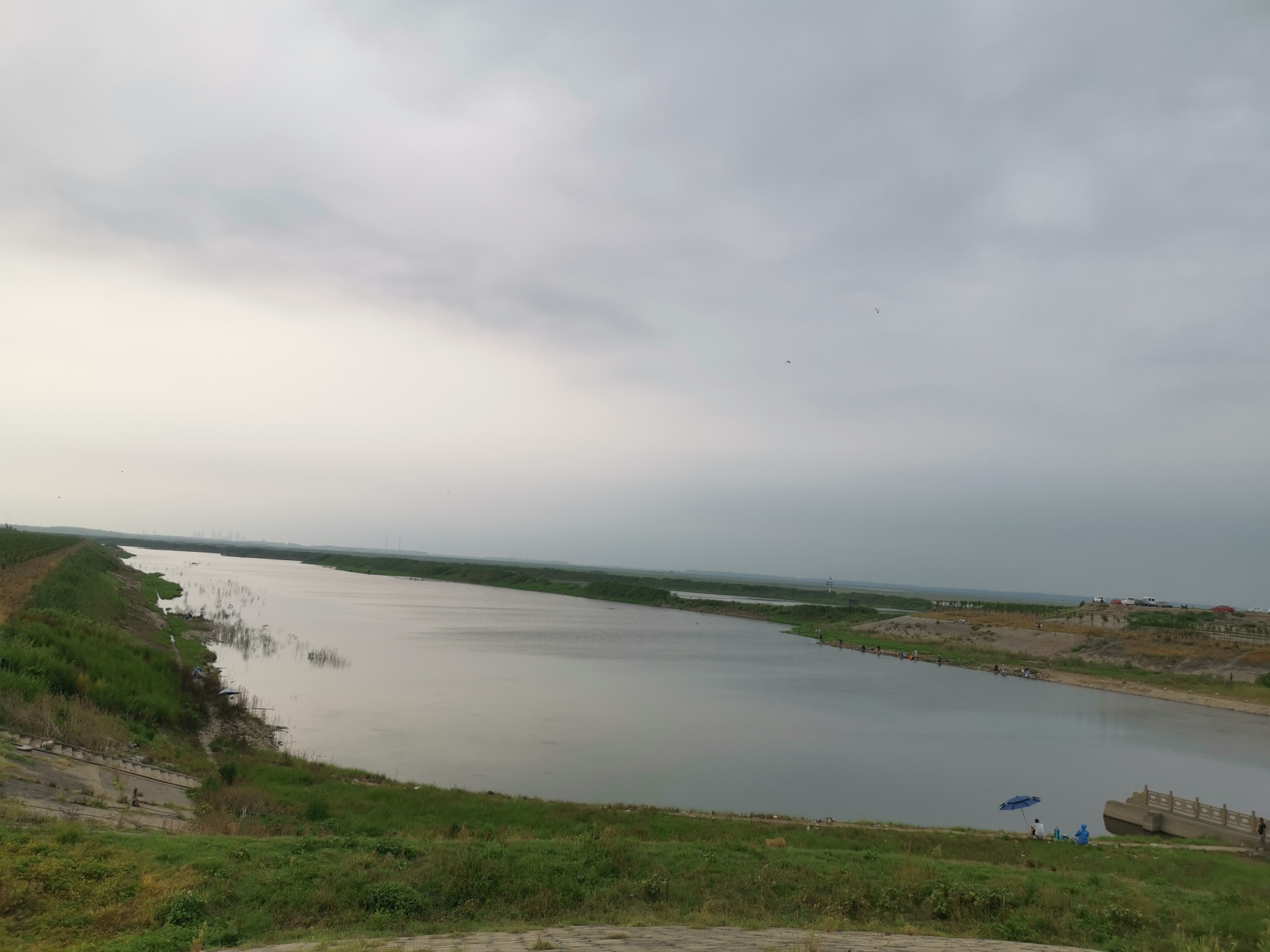 骑行仙桃东荆河大堤,渡口坐船,挺有趣的!