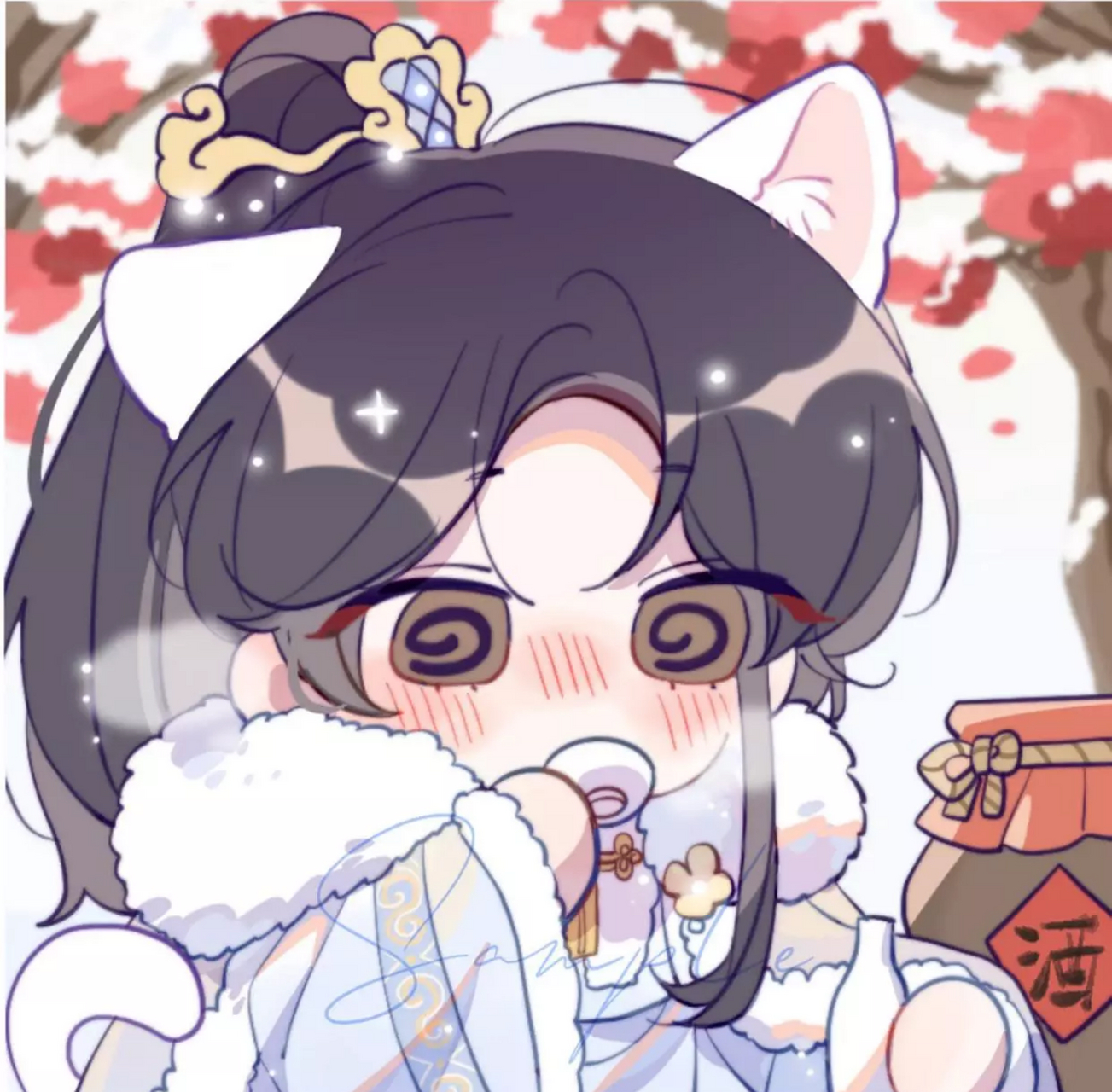 q版小晚宁好可爱啊!  #二哈和他的白猫师尊# #二次元