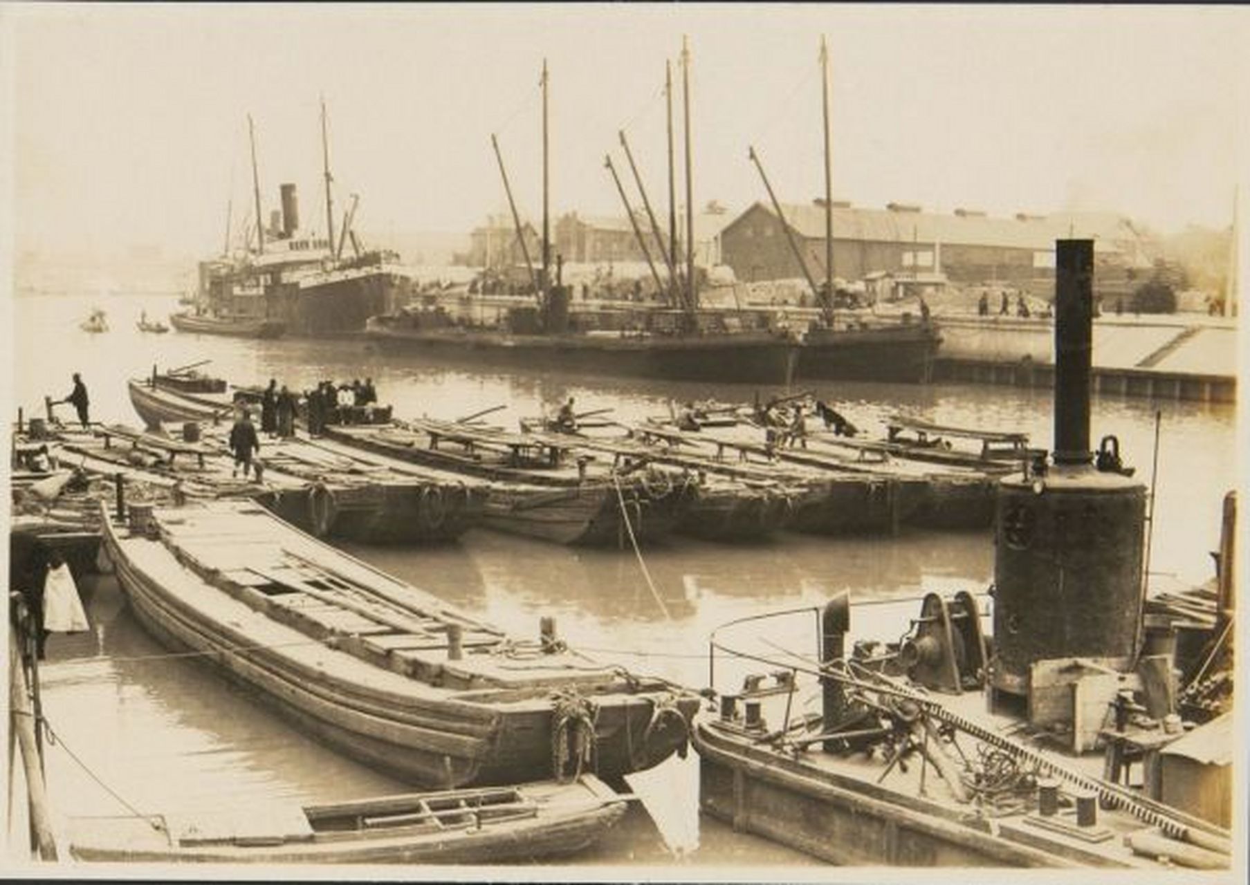 老照片   民国初年的天津码头