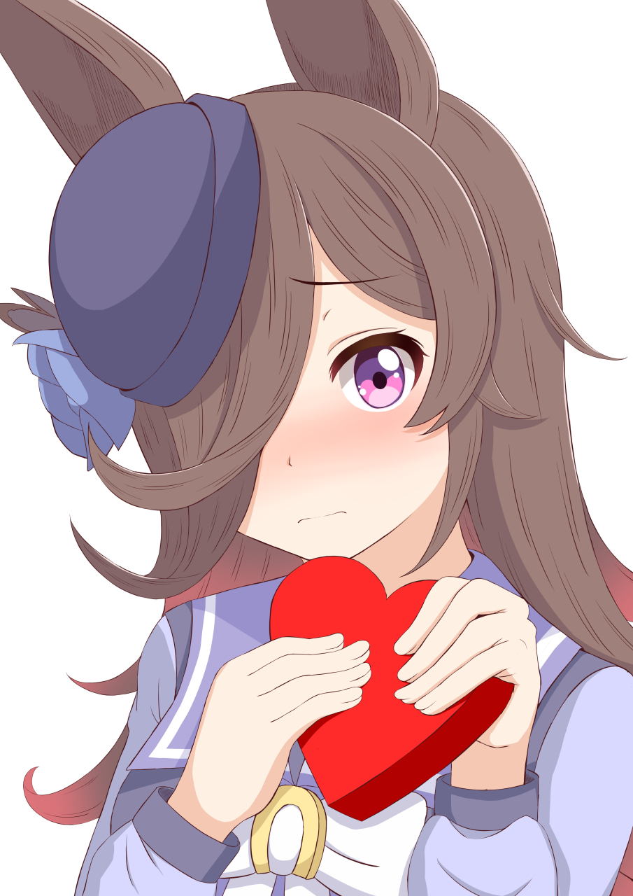 米宝表白 画师:かつしか ゆき#二次元美图# #我爱二次元# #赛马娘