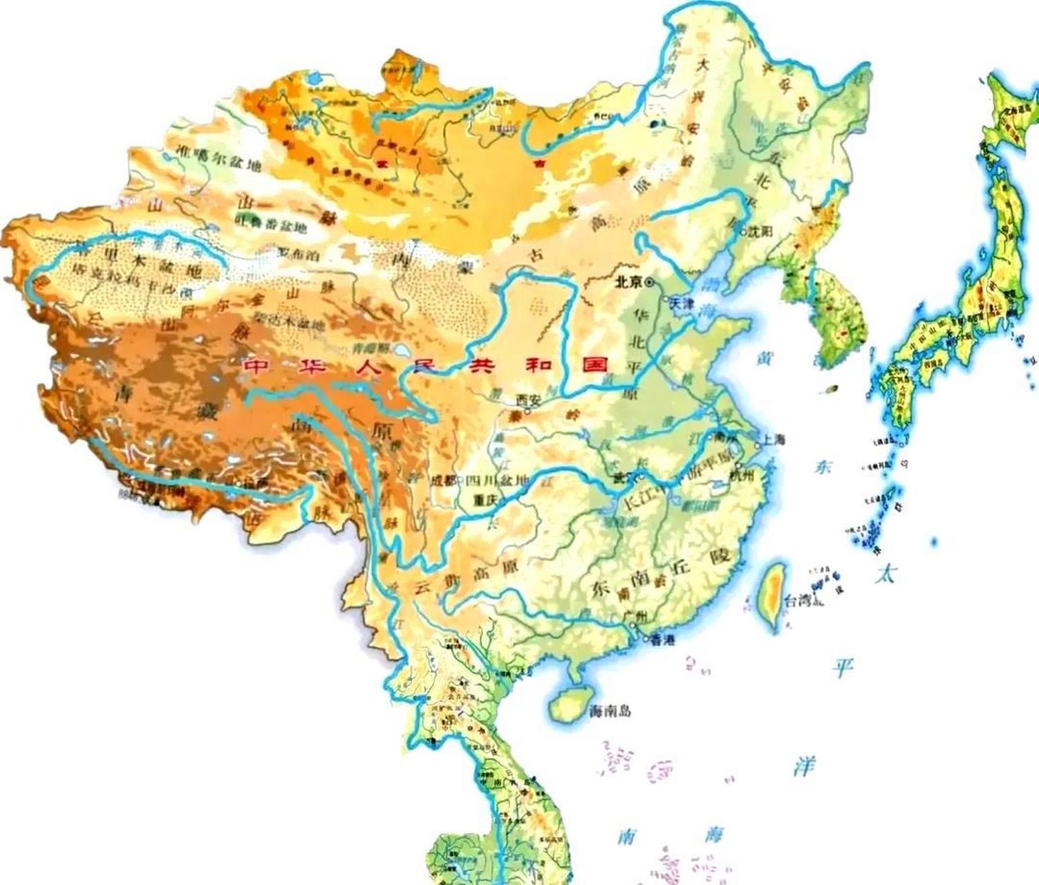 中国实际控制领土地图图片