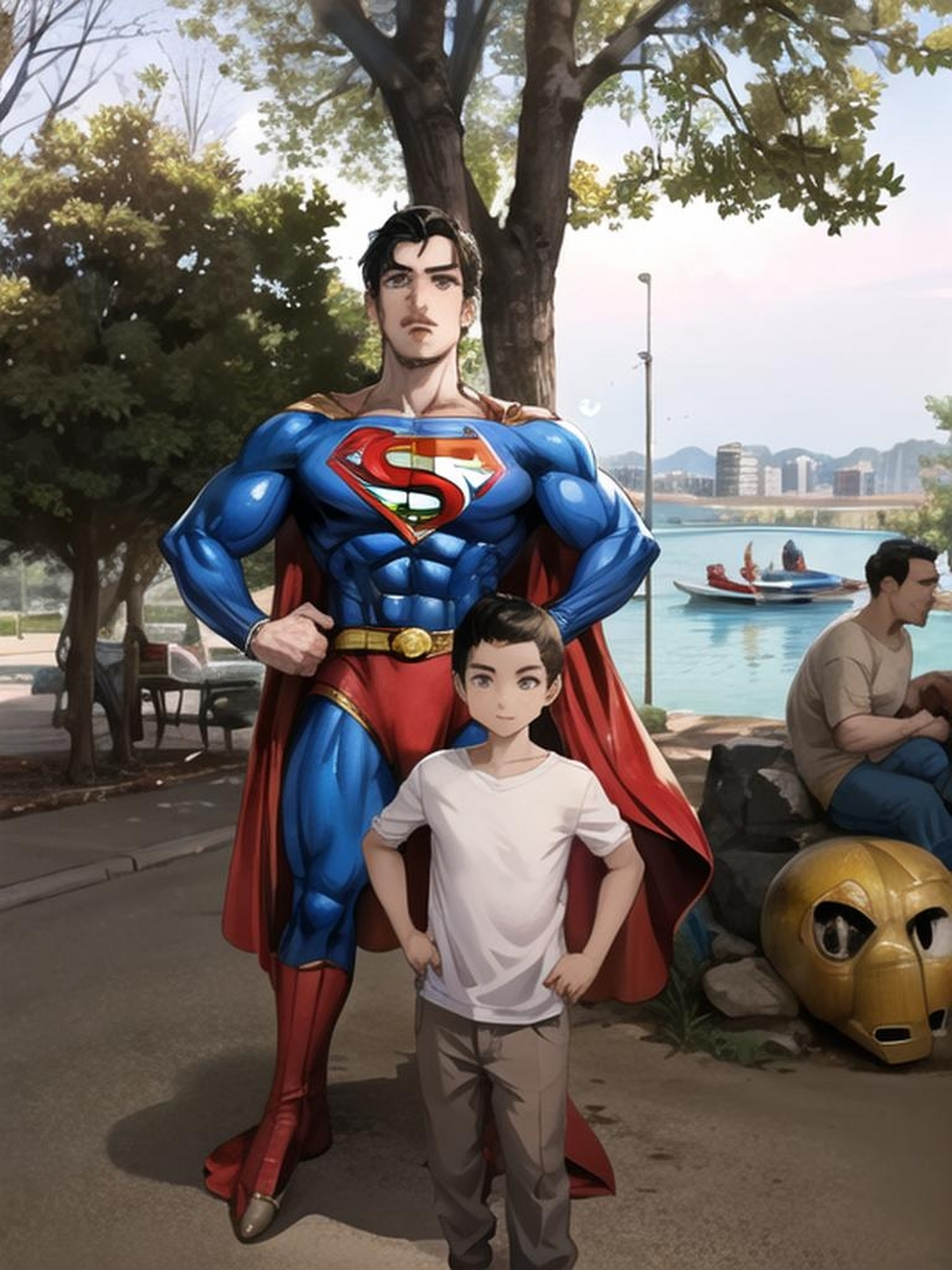 长大以后我也要当个超人!