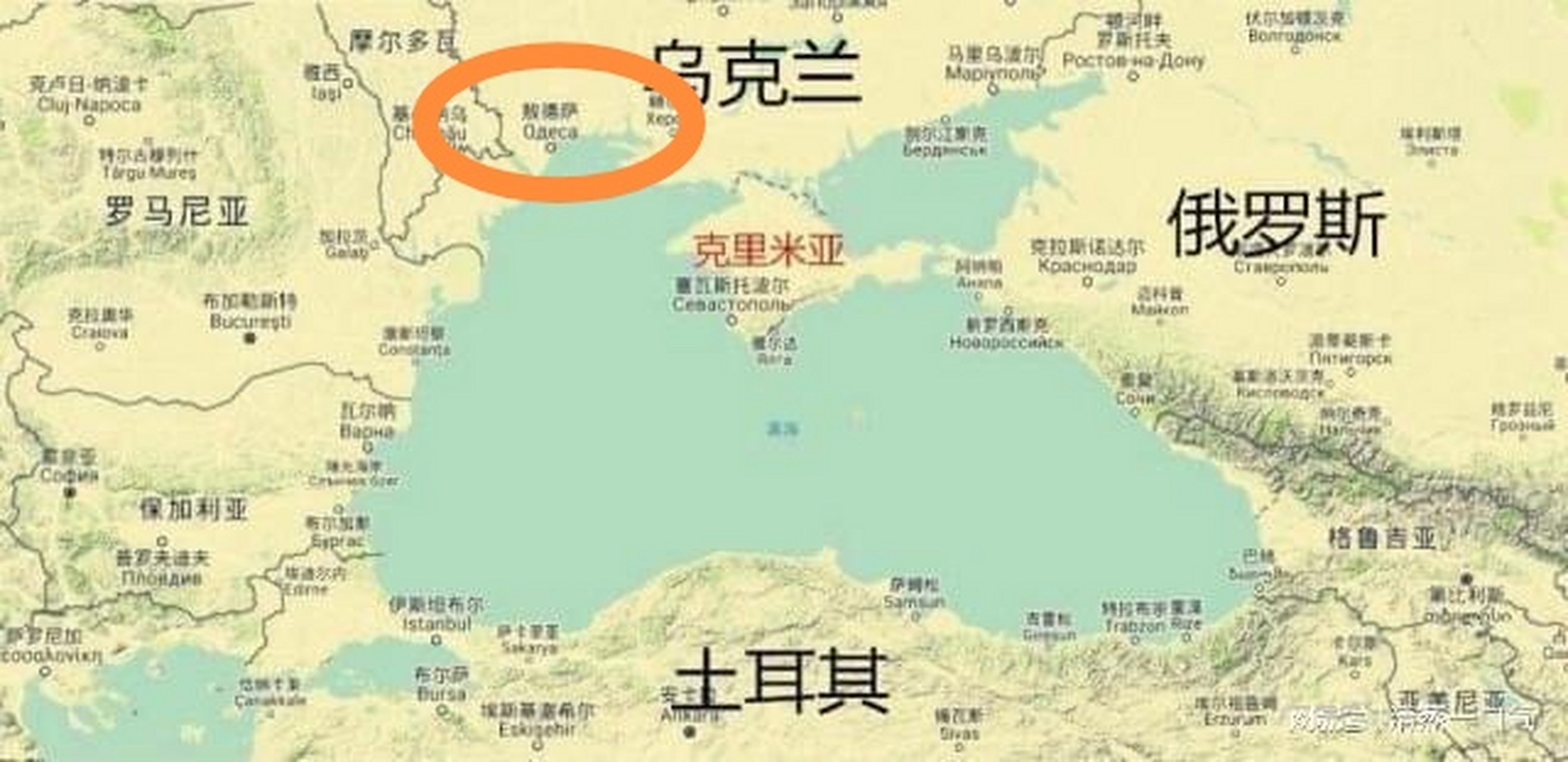 乌克兰敖德萨地图位置图片