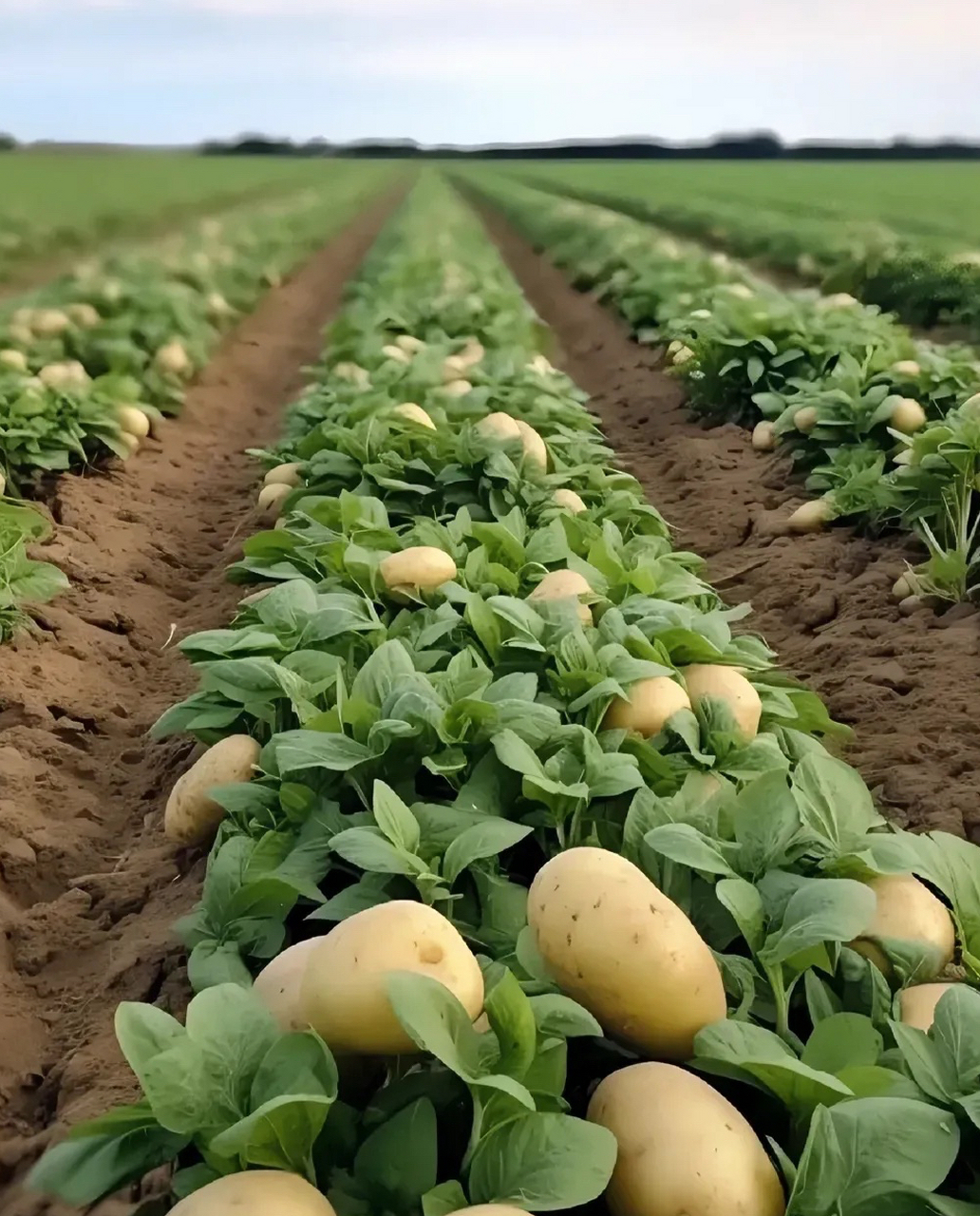 快来围观,土豆成熟了!