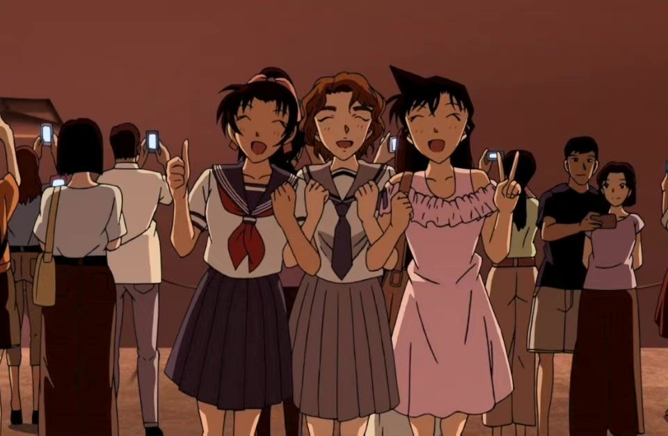 名侦探柯南:那些有爱的闺蜜组合,兰园暖心情深,最后一组乱入了