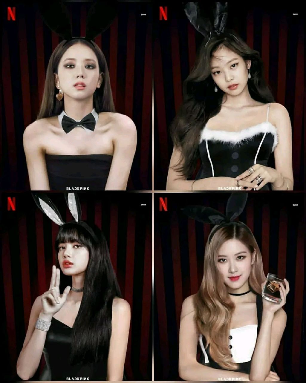 blackpink兔女郎造型,智秀好魅惑!