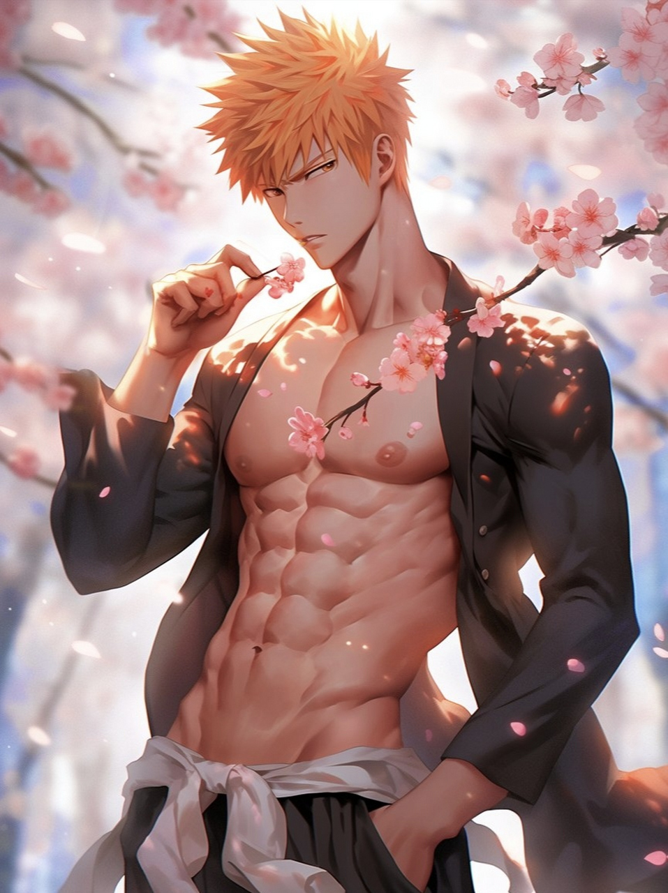 肌肉一户#肌肉型男# #ai艺术季# #动漫头像和壁纸