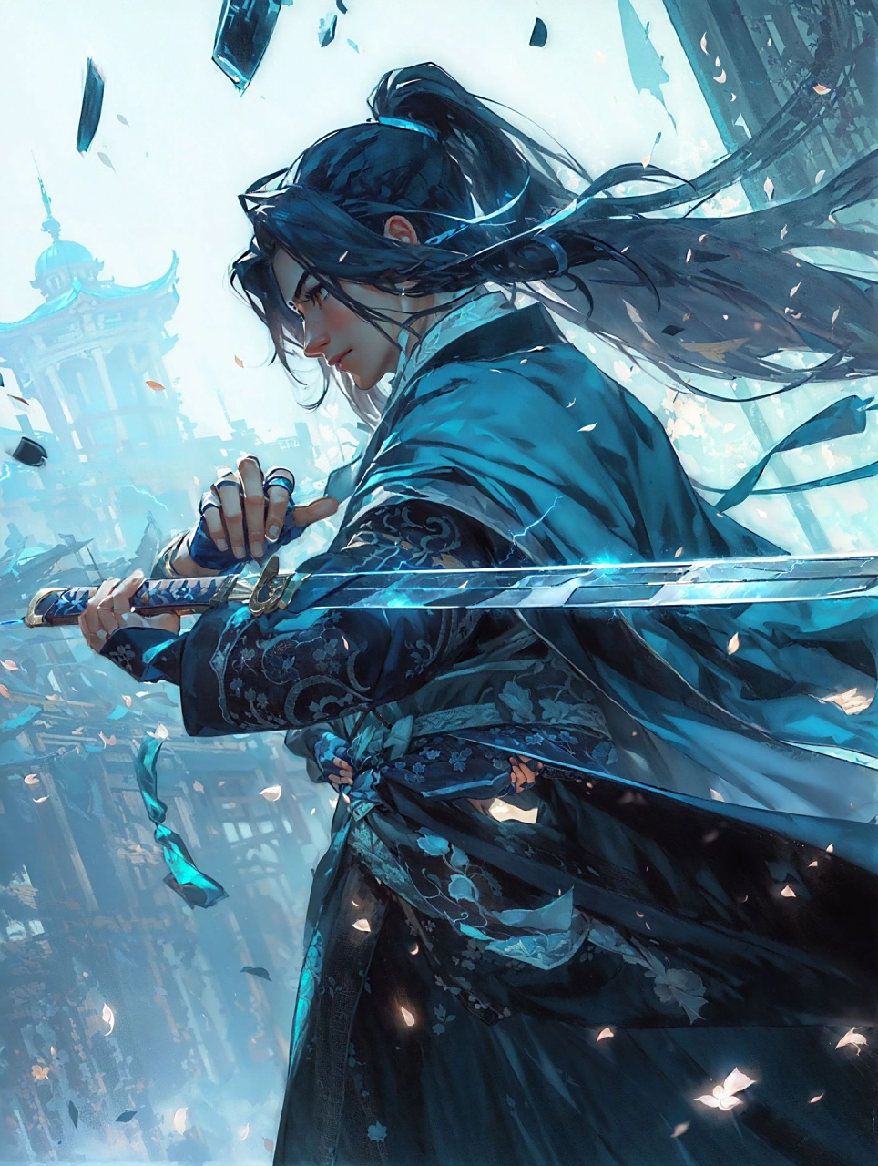 ai绘画|侠客行#ai绘画# #插画# #侠客红尘