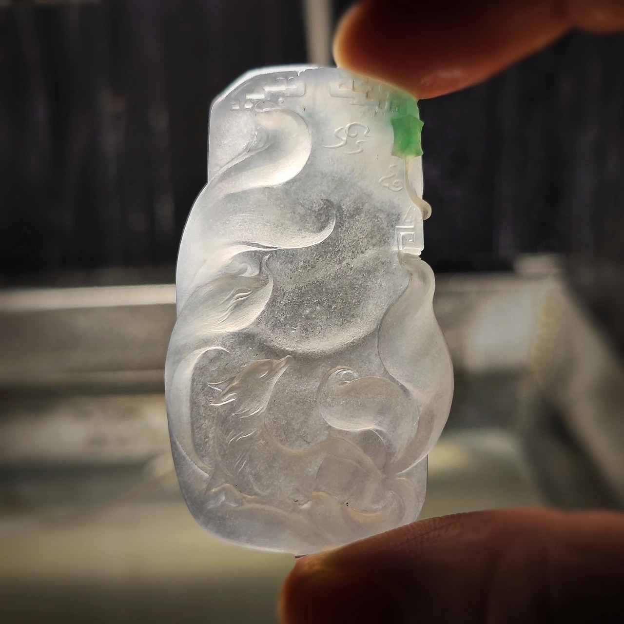 翡翠·九尾吊坠