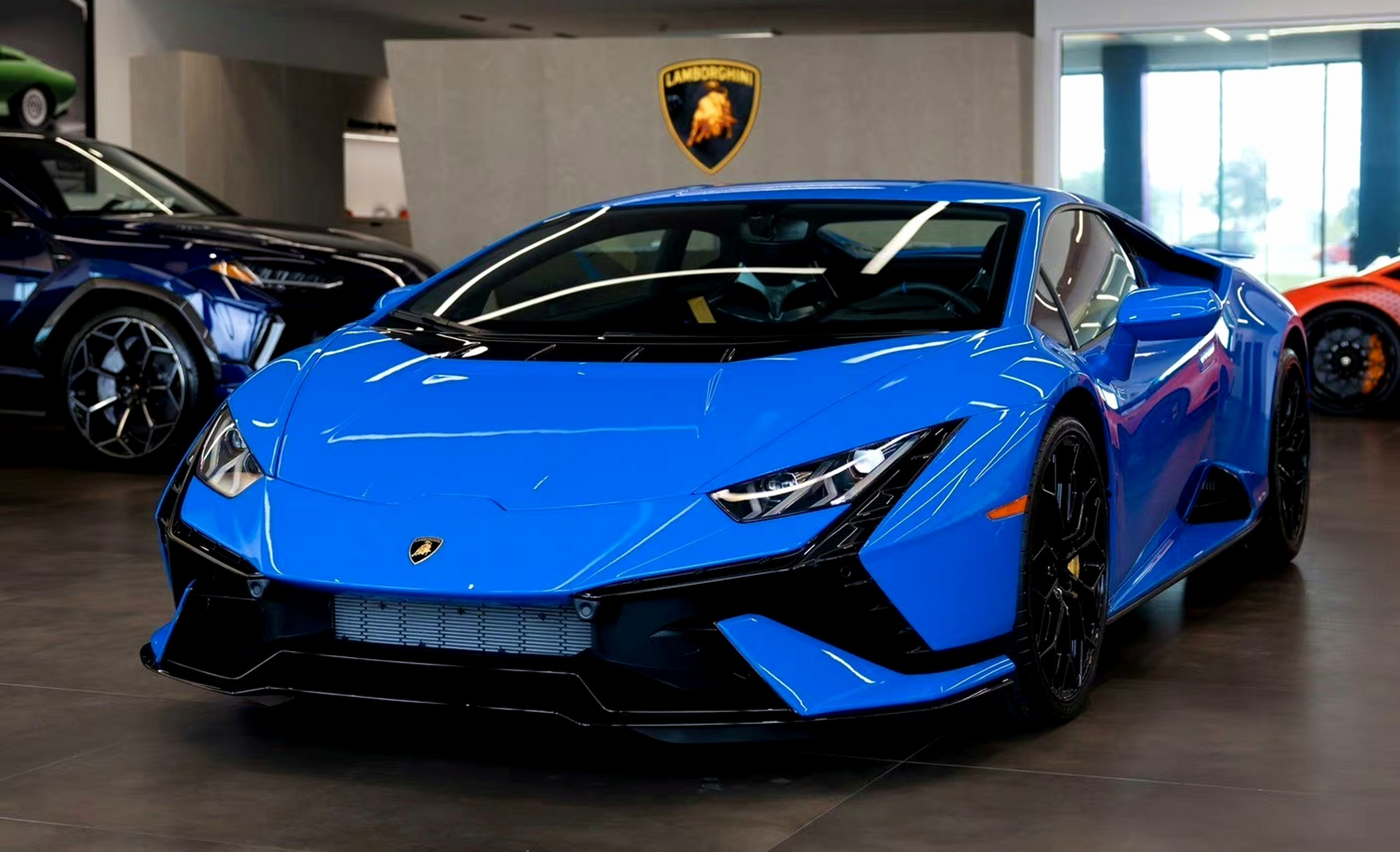 兰博基尼 蓝色huracan #兰博基尼huracan