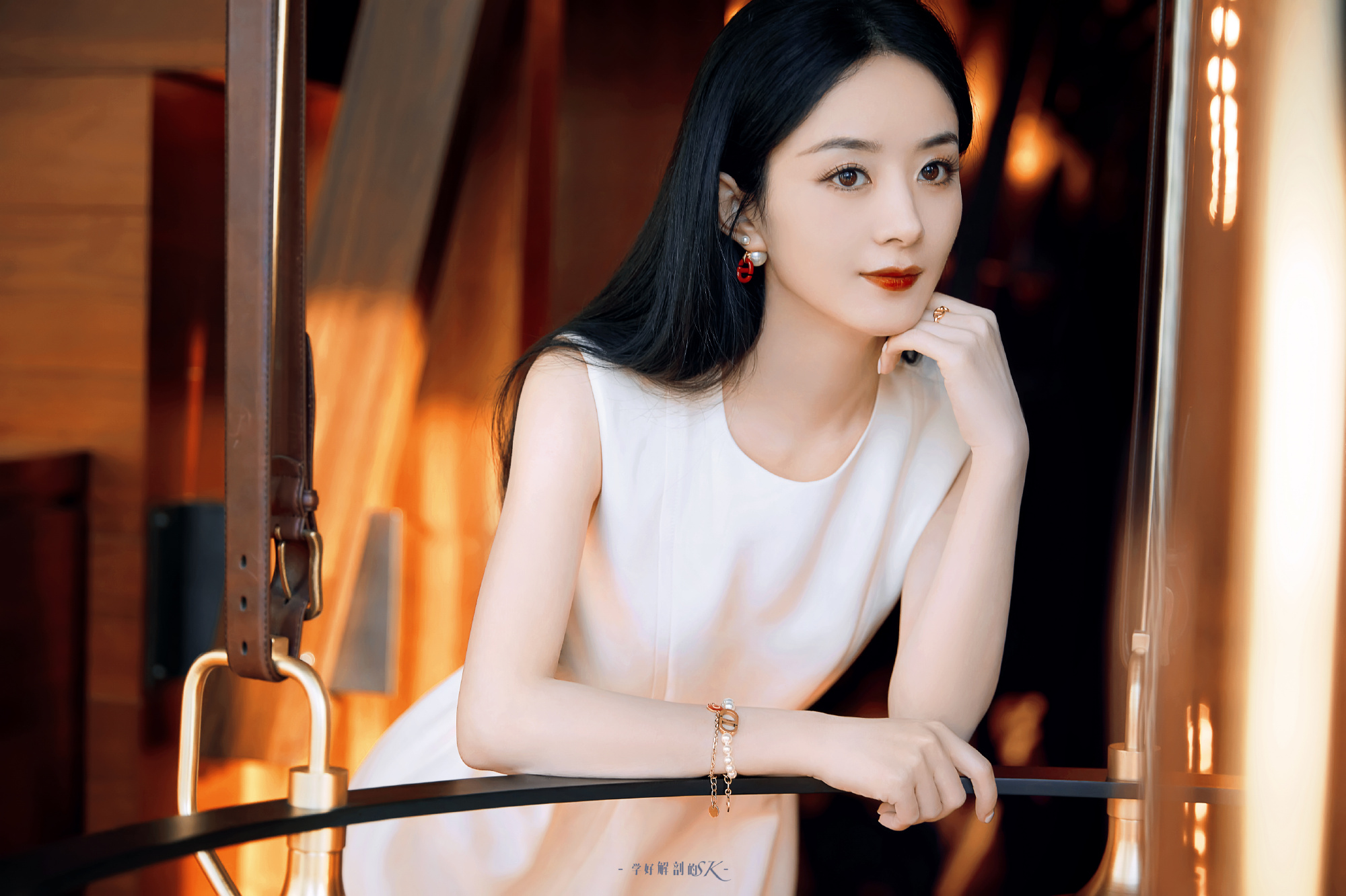 赵丽颖温柔奶油短裙