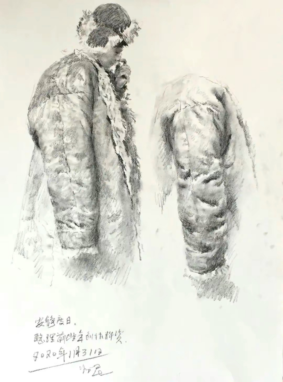 中央美术学院教授,孙为民素描速写