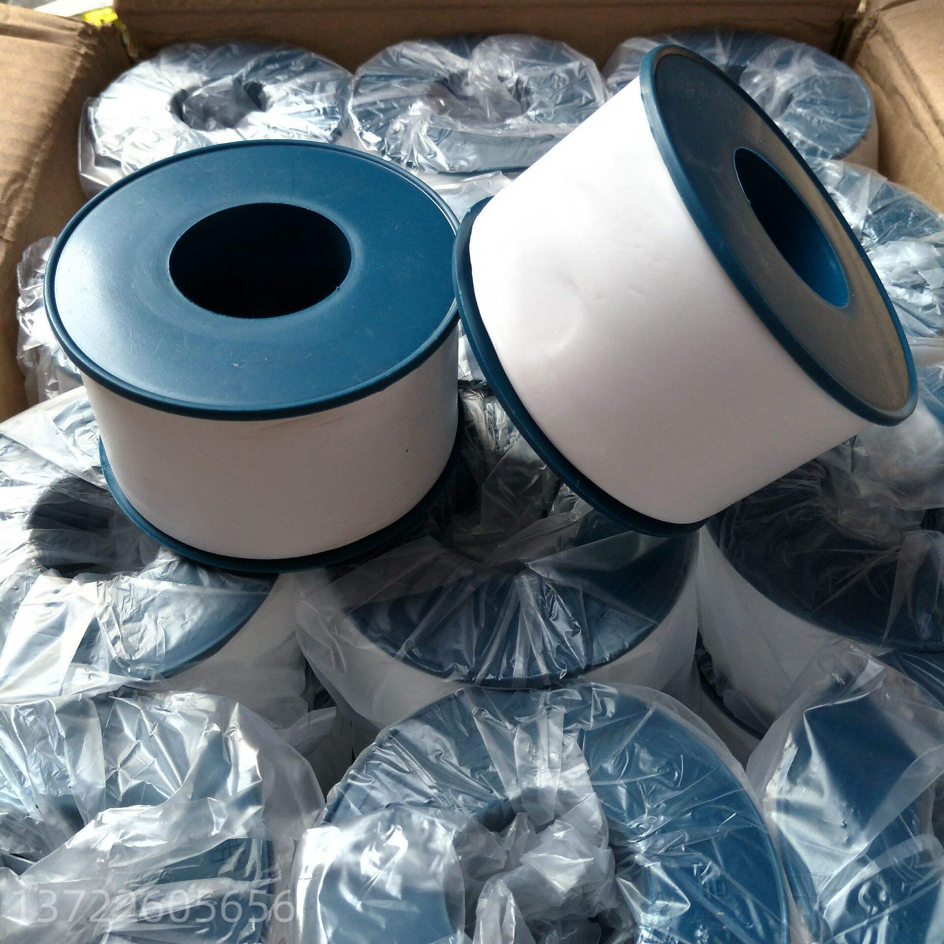 干性四氟生料带加厚密封带消防燃气工程管道专用无油干性生料带