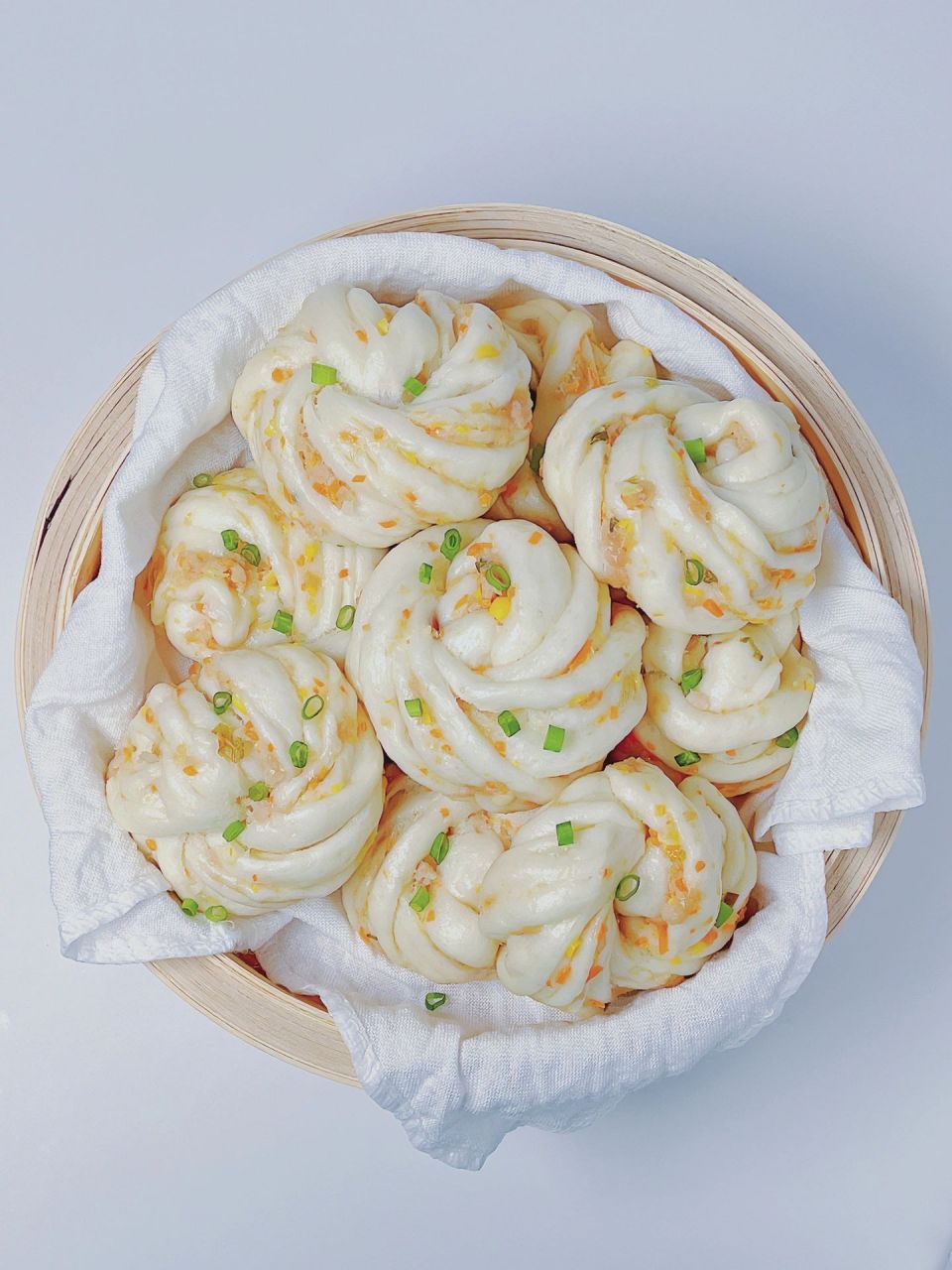 猪肉蔬菜小花卷 简单营养 又香又软|||宝宝版肉沫小花卷来啦!