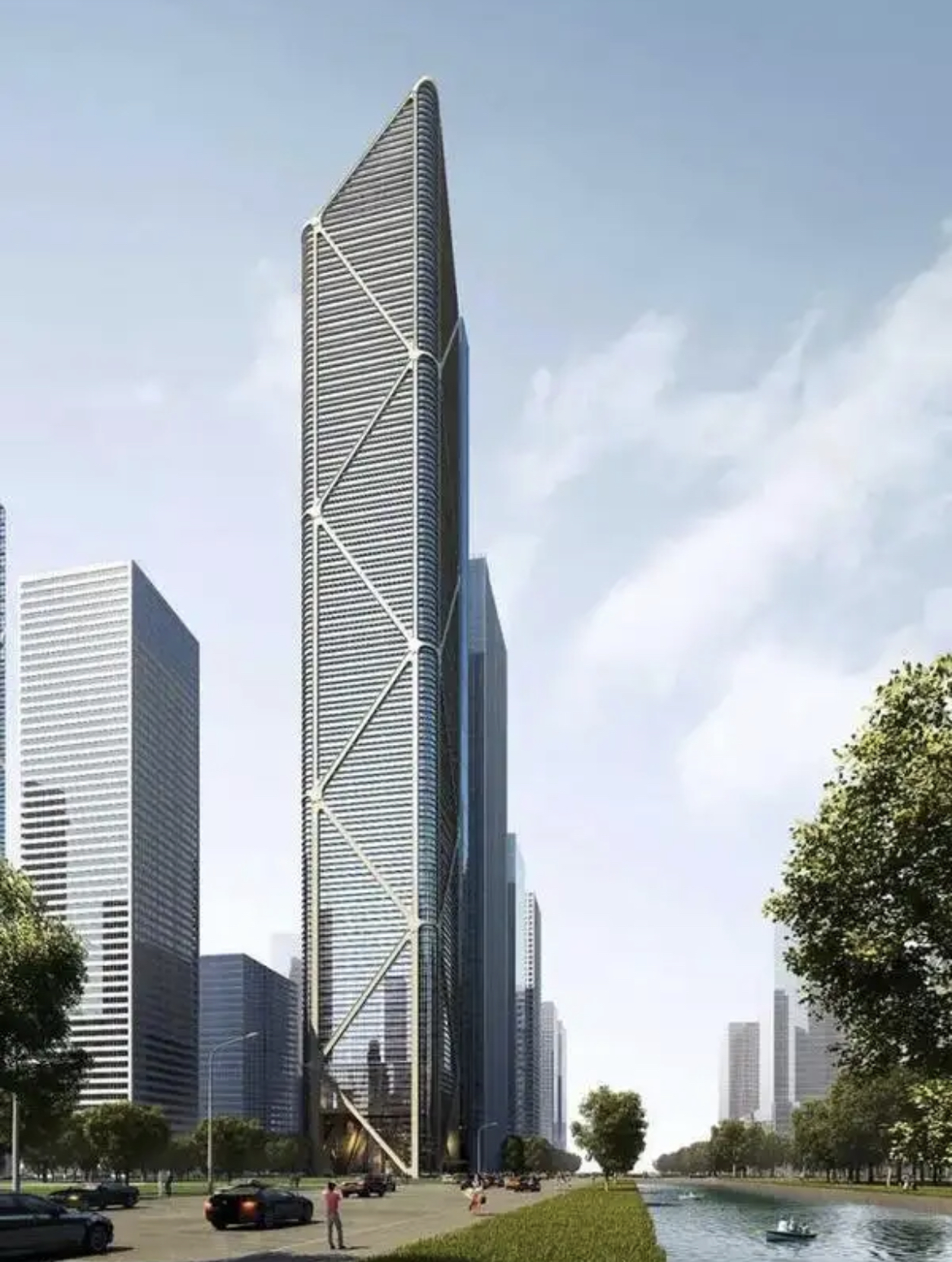 376米!广商中心大厦目前施工进度达到近300米,即将完工