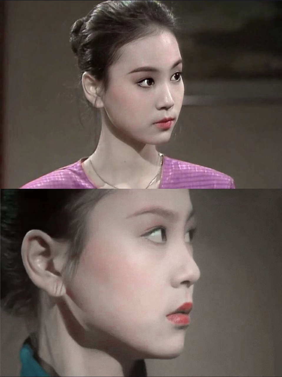 没想到年轻时候的刘雪华是这样的知性美女,一双水汪汪的大眼睛实在是