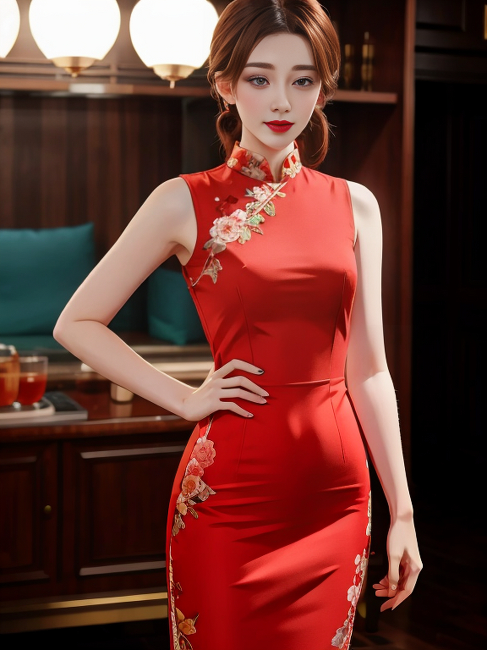 一半绝代风华#为什么越来越多年轻人不北漂了# #旗袍美女