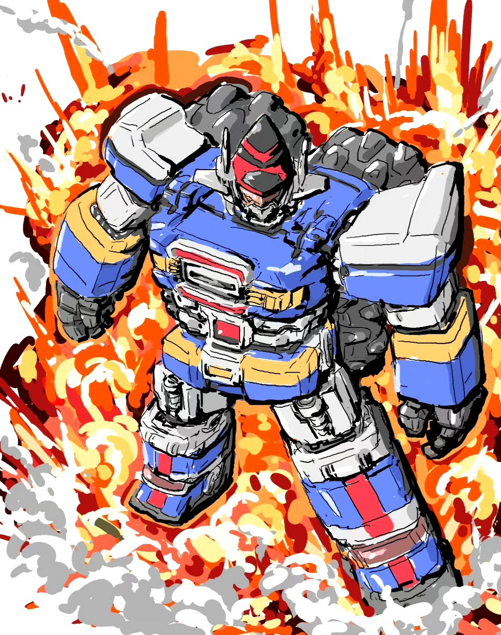 一组动漫机甲插画欣赏,by abysnova. #动漫# #插画# #机甲