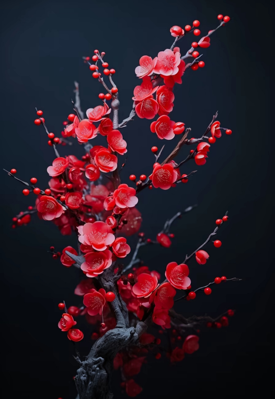 冬雪压不弯,含笑冰峰中. #壁纸# #梅花