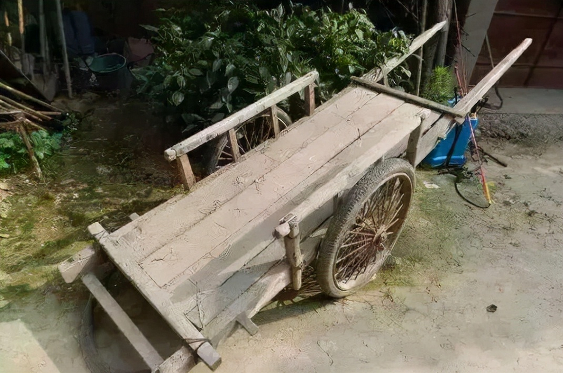 我们叫它排子车,你们那里管它叫什么?