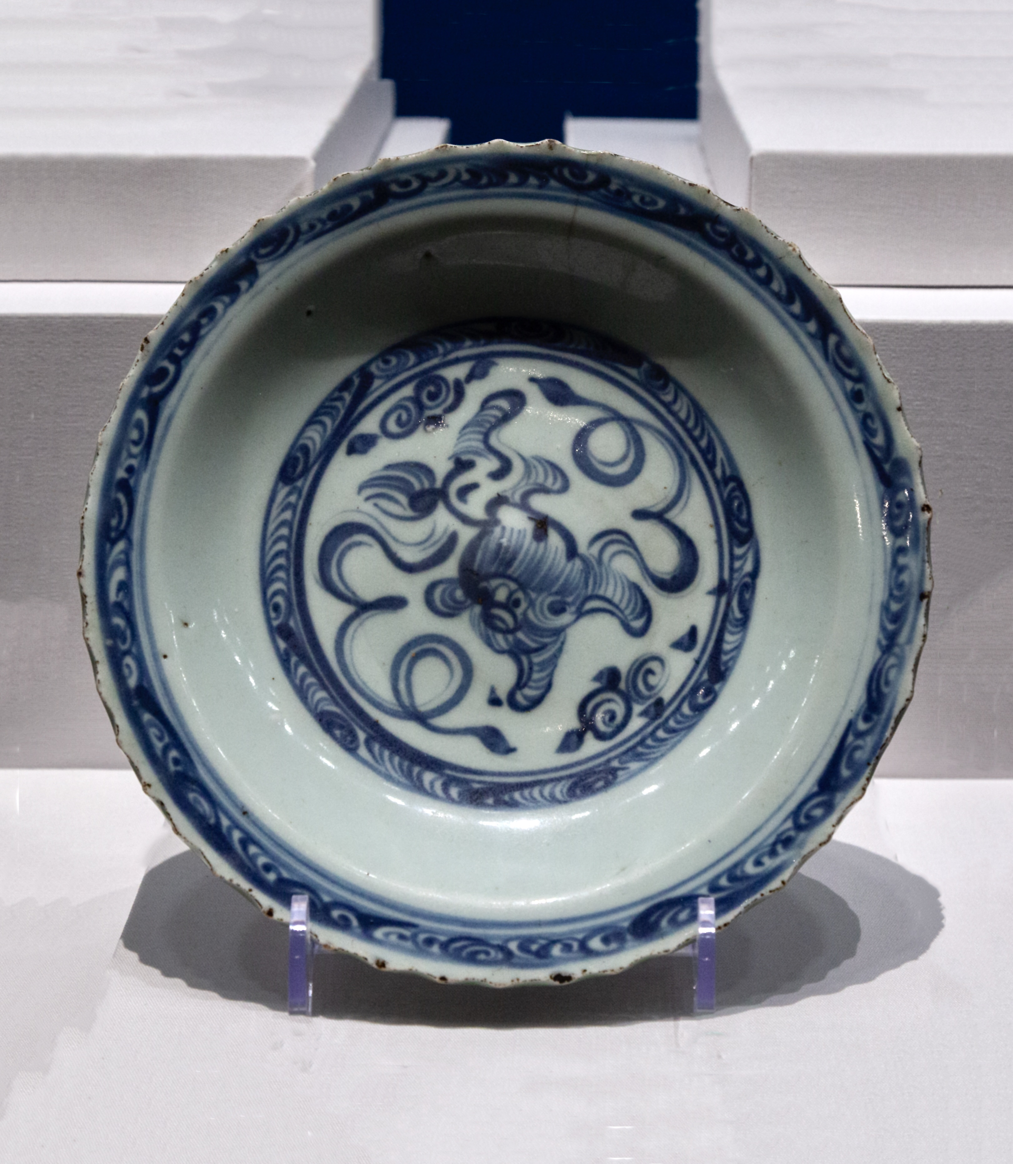 《人间烟火抚凡心》-明清民窑青花瓷/「叁」/麟羽瑞应-狮球寓瑞