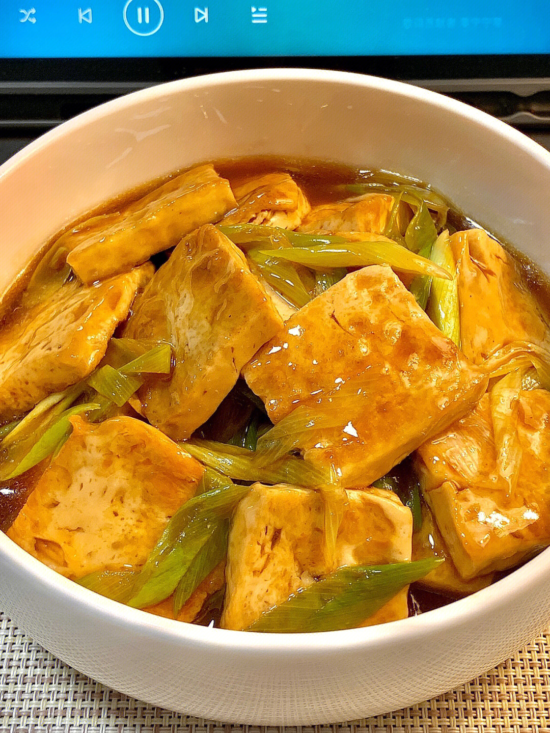 【葱烧豆腐】