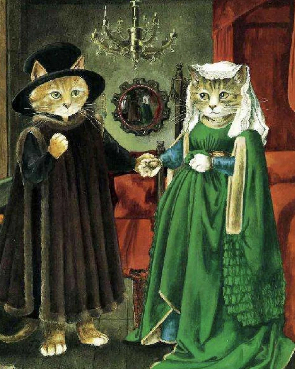 以"名画中的猫""舞台上的猫""电影里的猫"为主题,将主角全部换成猫