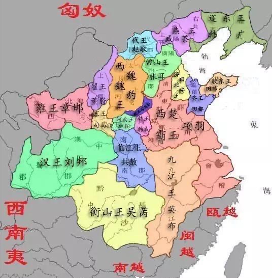 楚汉争雄地图图片