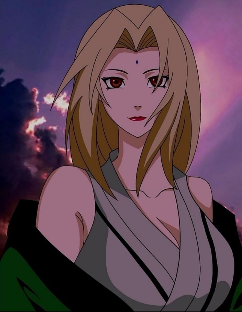 纲手酱,真漂亮呐,只是 自来也是个遗憾,不然这对cp是真嗑啊