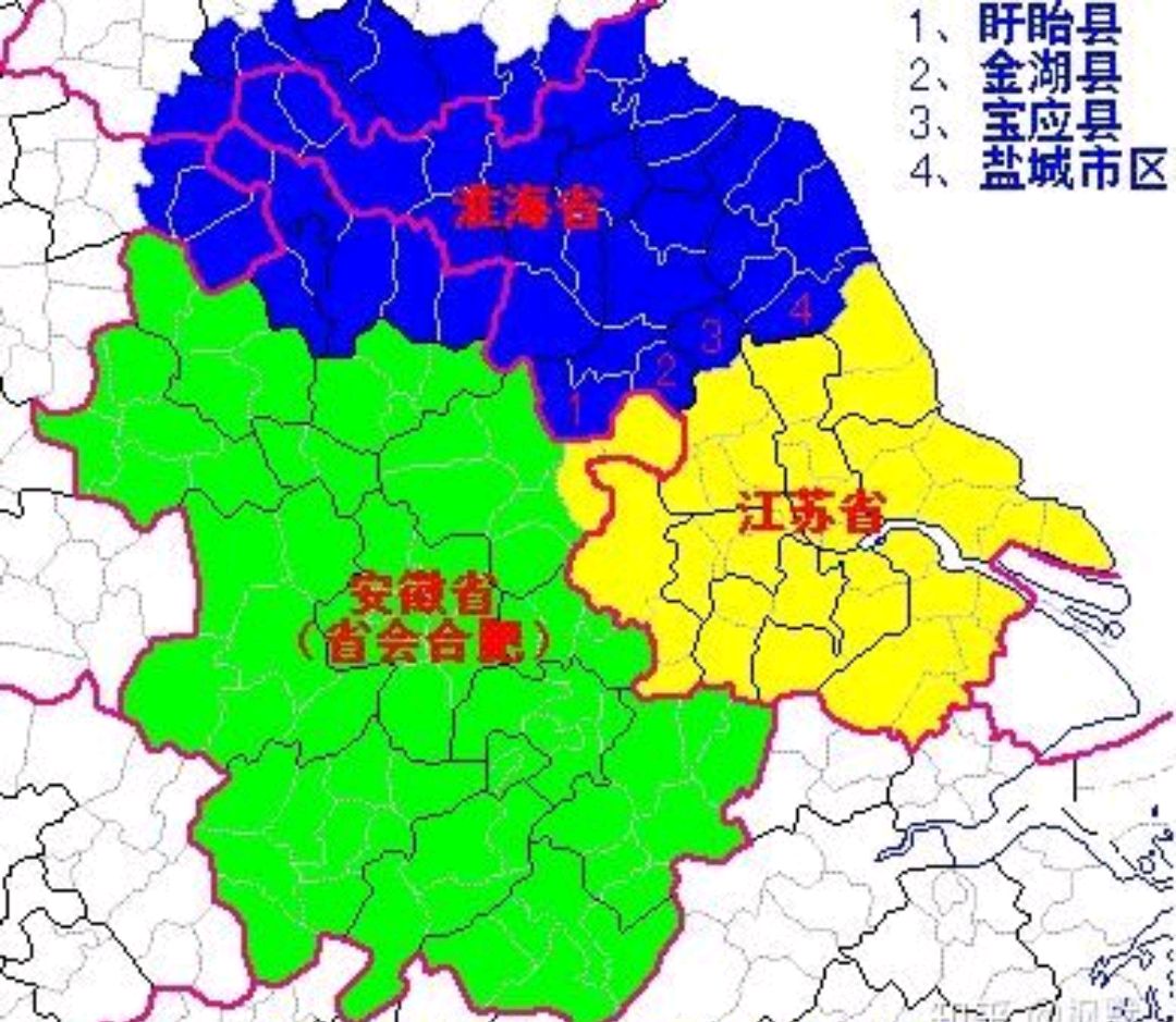 江蘇省行政區劃調整遐想:以徐州為省會,再次設立淮海省