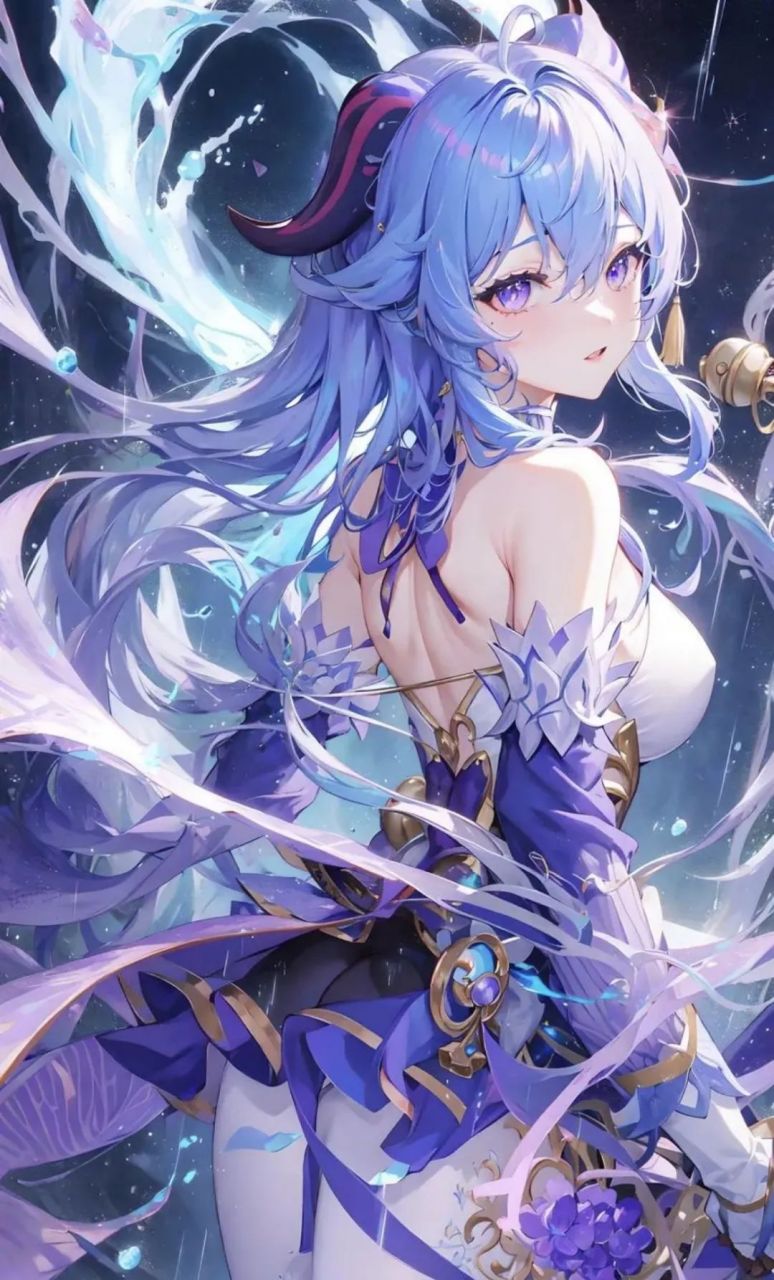 甘雨:什么叫优雅,这就是了[得意]#原神# #性感美女#