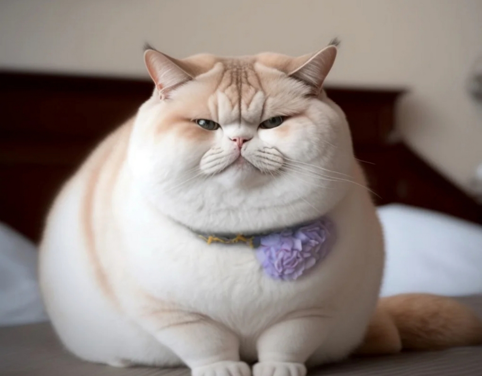 看着肥猫可爱吧!是不是该减肥了.