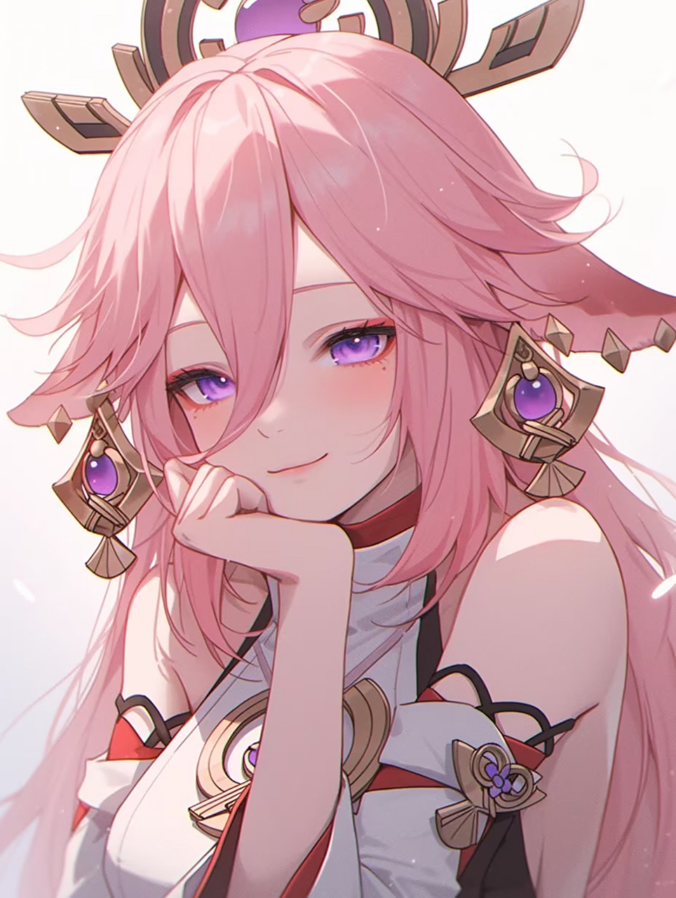 好可爱的八重神子 p站作者: tangrenlan  pixiv 图id:110104453