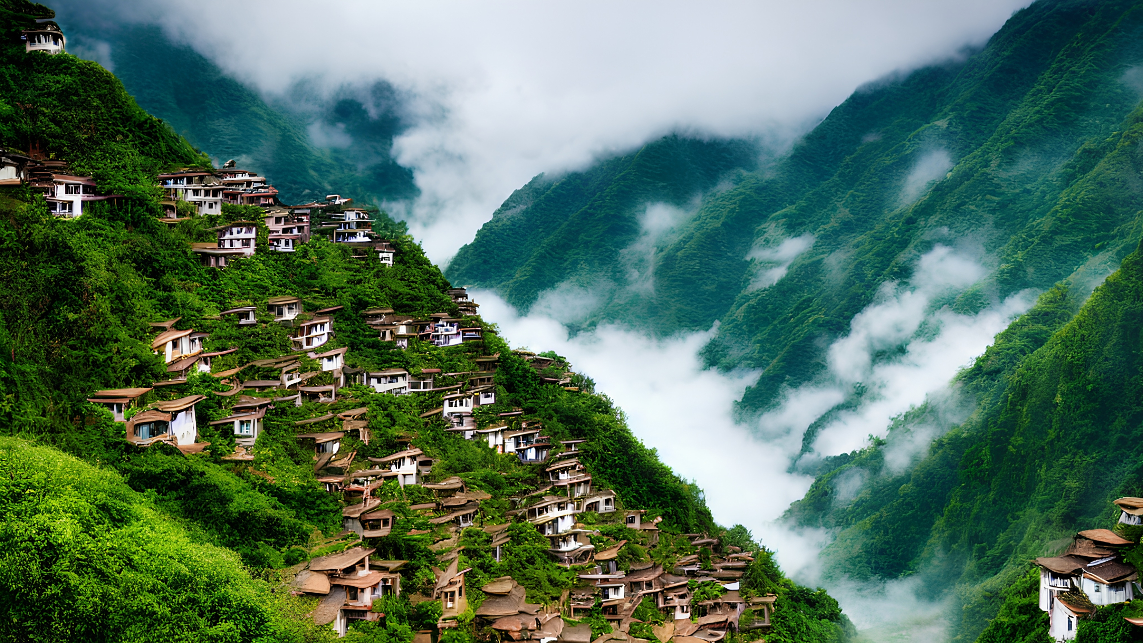 千年苗寨,美丽梯田#风景