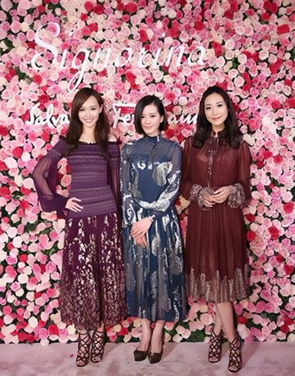 三姐妹气质都很难好,韩雪大方,刘诗诗清冷,唐嫣甜美可人
