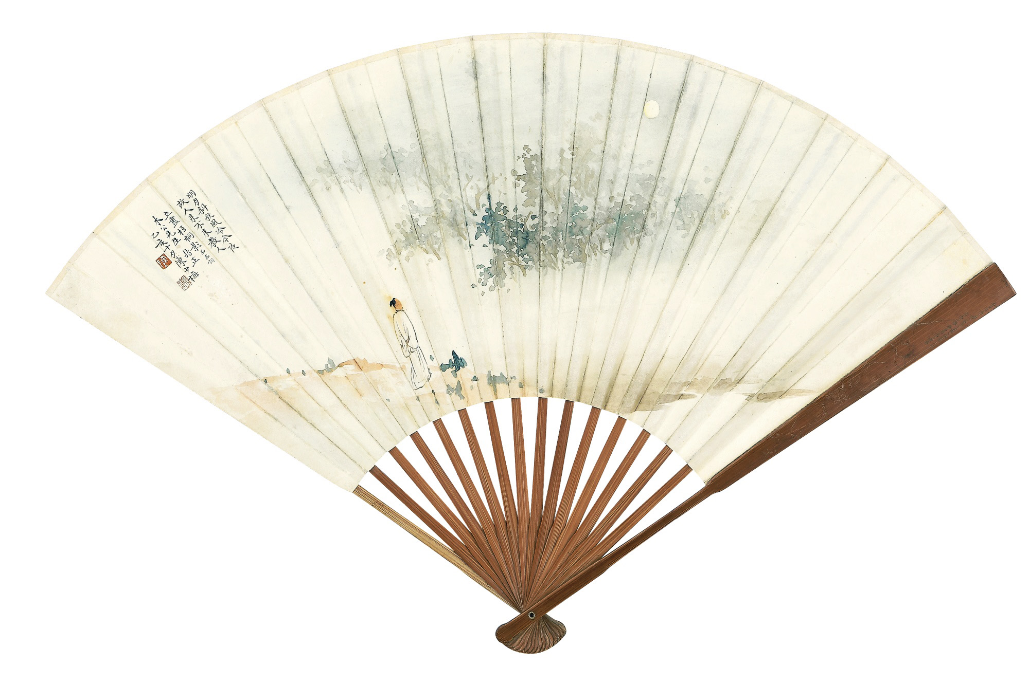 陈少梅北宗山水精美扇面篇