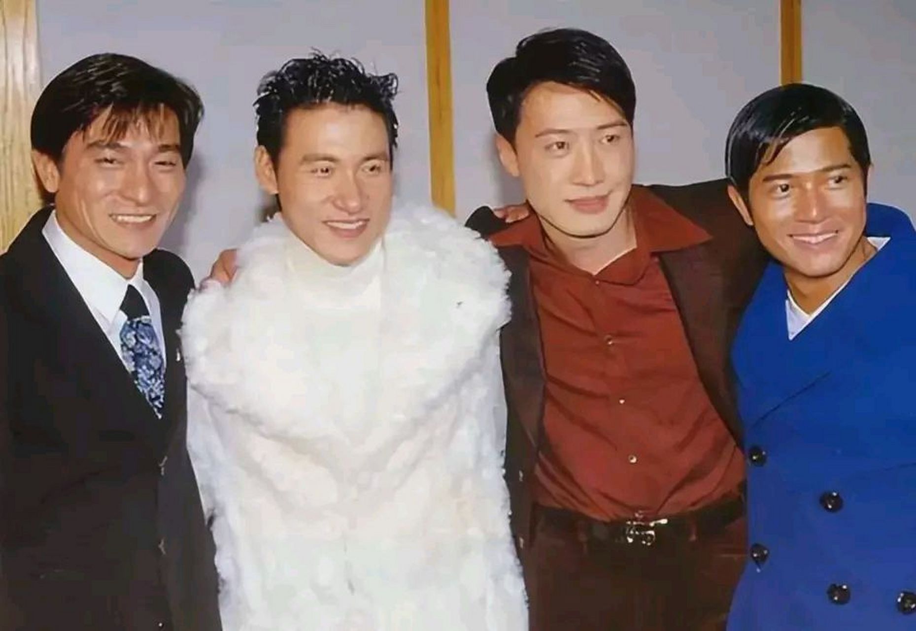 四大天王合影,还是黎明最帅!