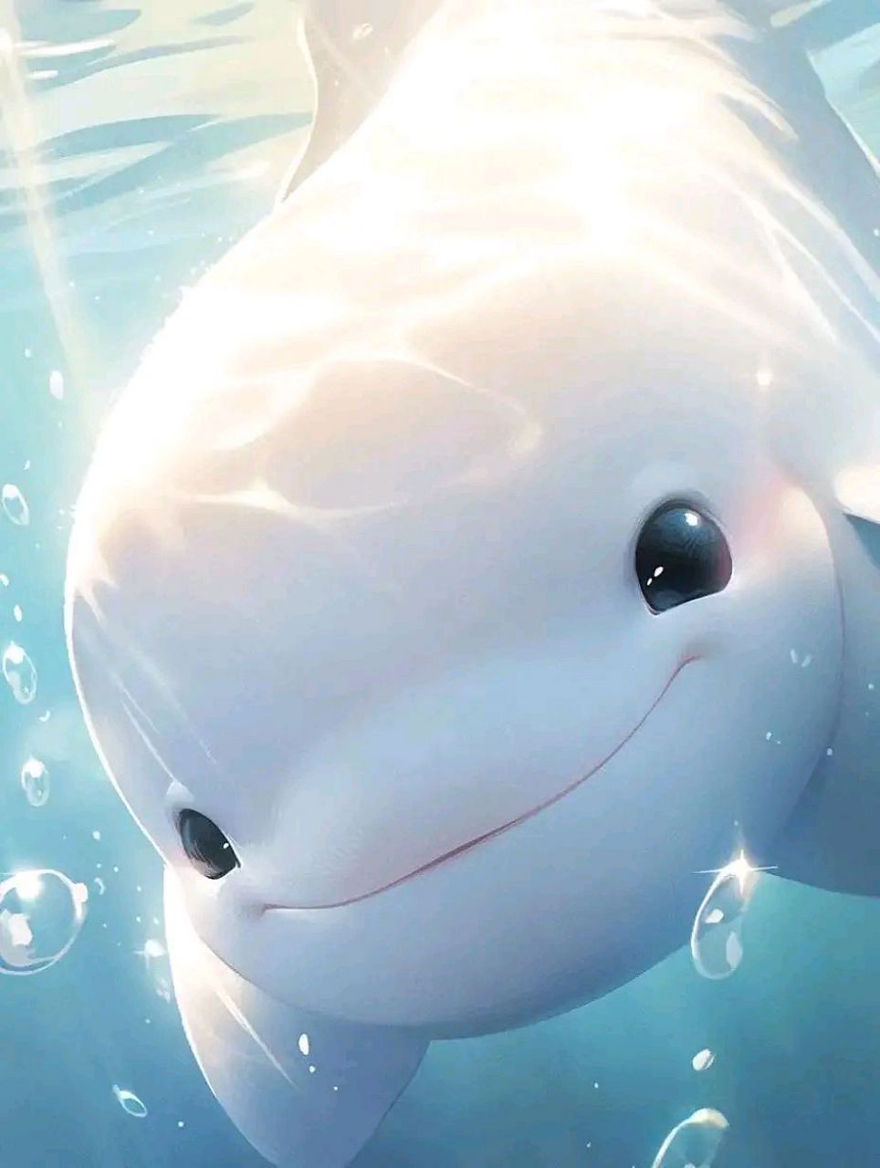 可爱小海豚头像  #ai提效训练营