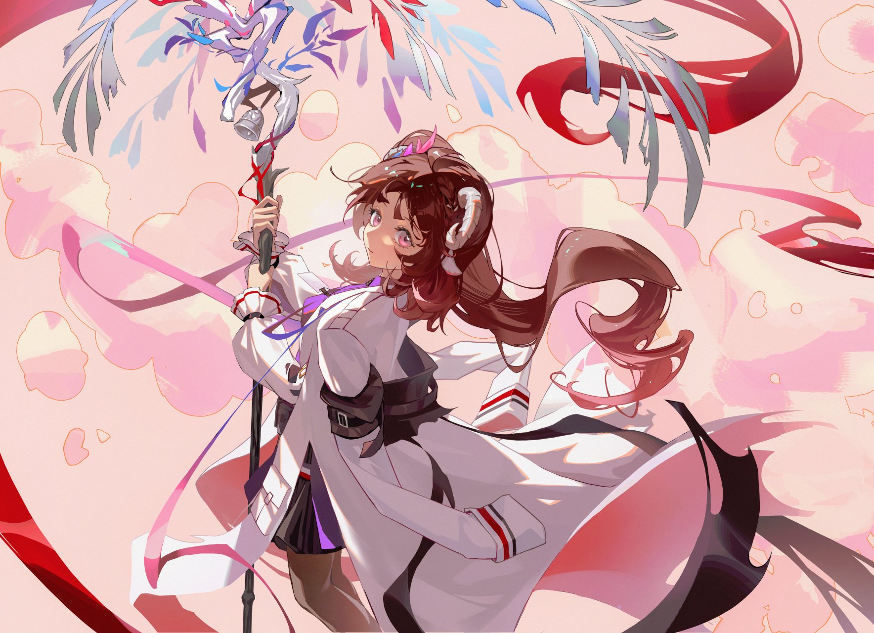 可爱小绵羊艾雅法拉 画师:黑桃喵二十#二次元美图# #我爱二次元