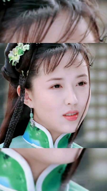 一袭绿衣美如画#颜丹晨 #盛世美颜 #惊艳瞬间 #古装美人-度小视