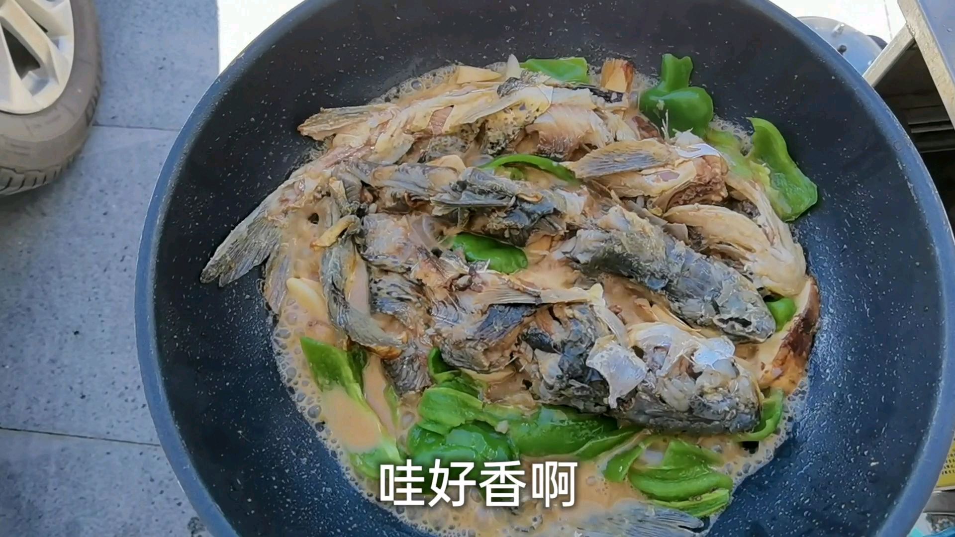 独创美食松茸煮拉萨鱼