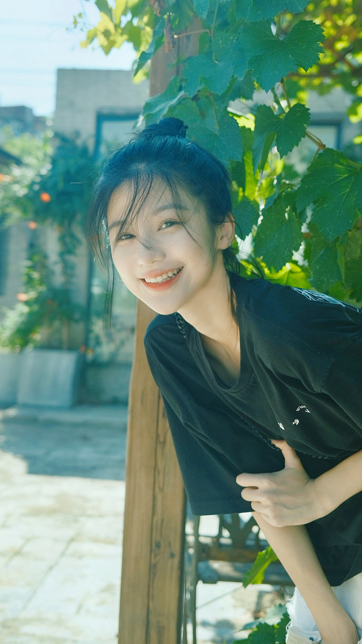 丸子头美少女许诗悦