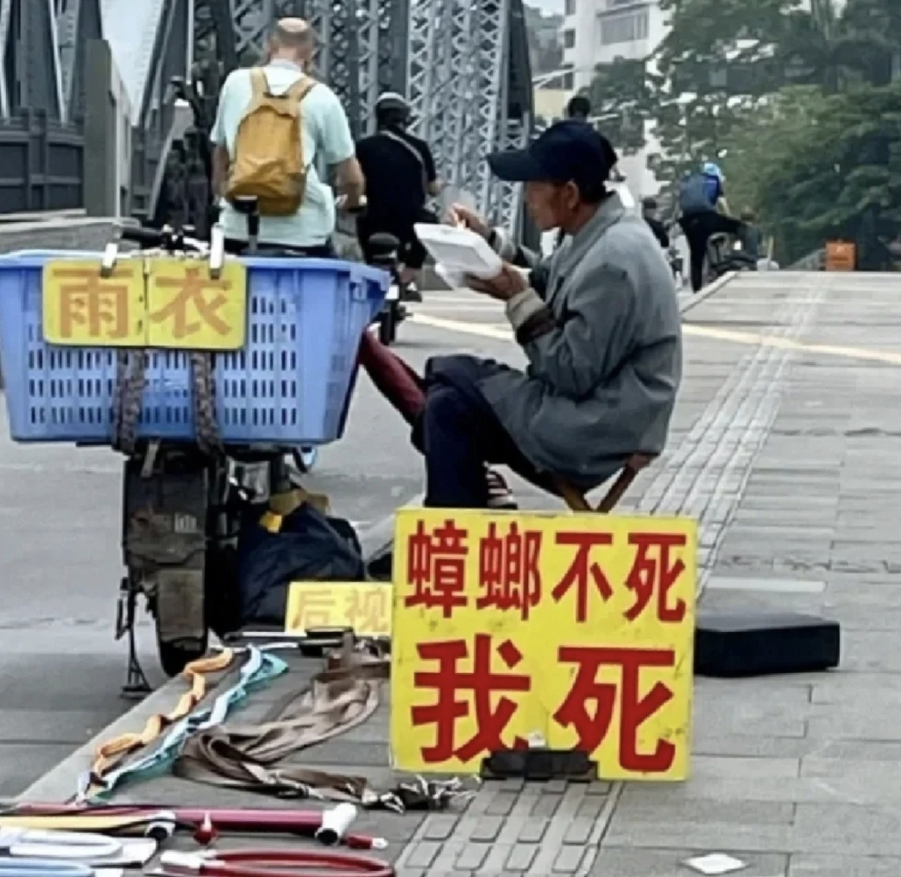 大爷:蟑螂不死我死,两个必须要躺一个,谁也别拦我.