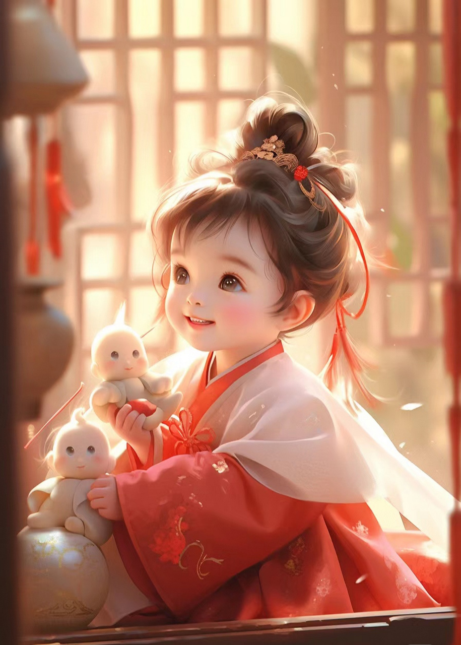 可爱的小女孩#今日早安问候