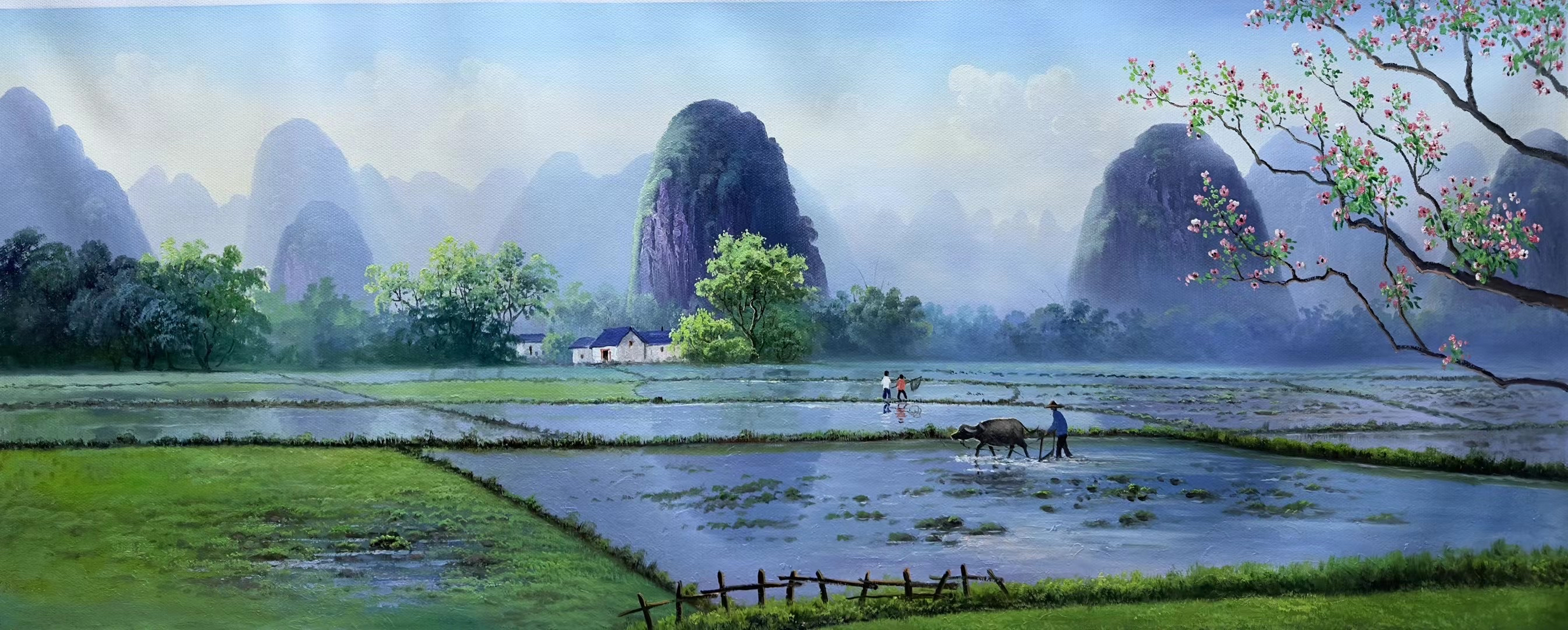 龙蟠90/230㎝,龙蟠纯手绘精品油画,有合影视频证书,保证真迹.