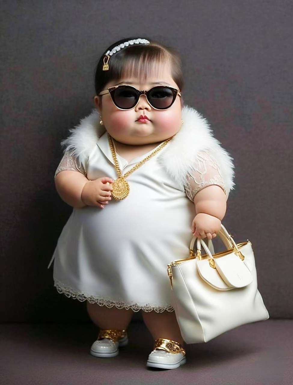 ai画廊# 小胖妞趣头像·3