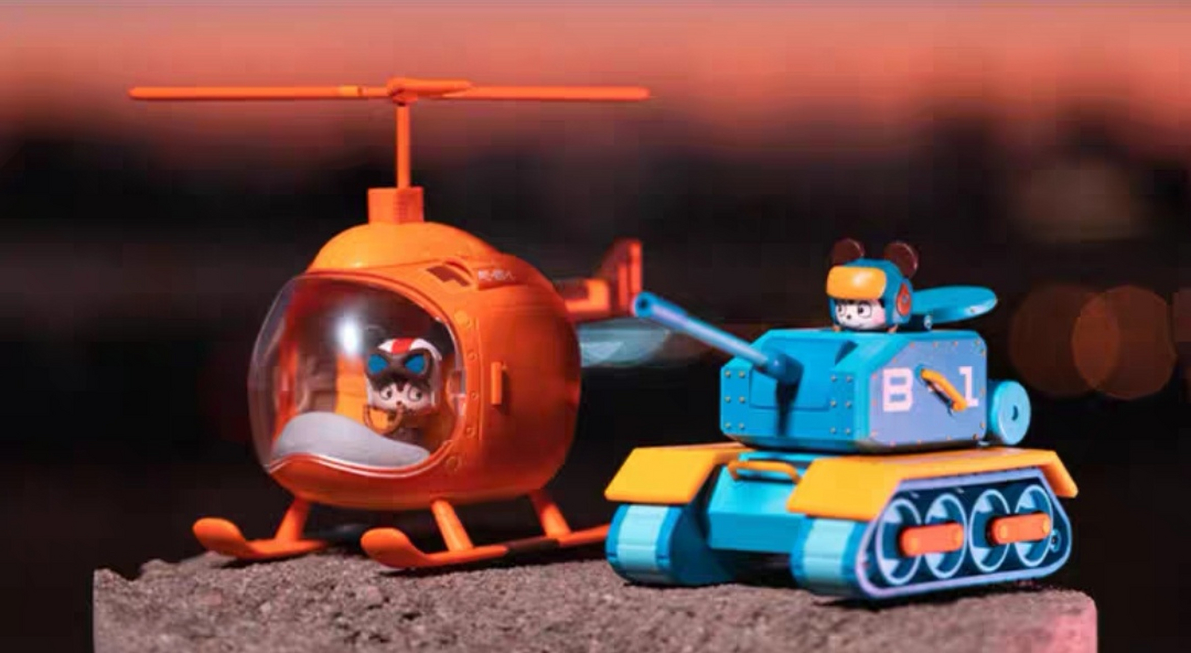 经典动画舒克贝塔飞机坦克模型  典藏q版可动手办摆件!