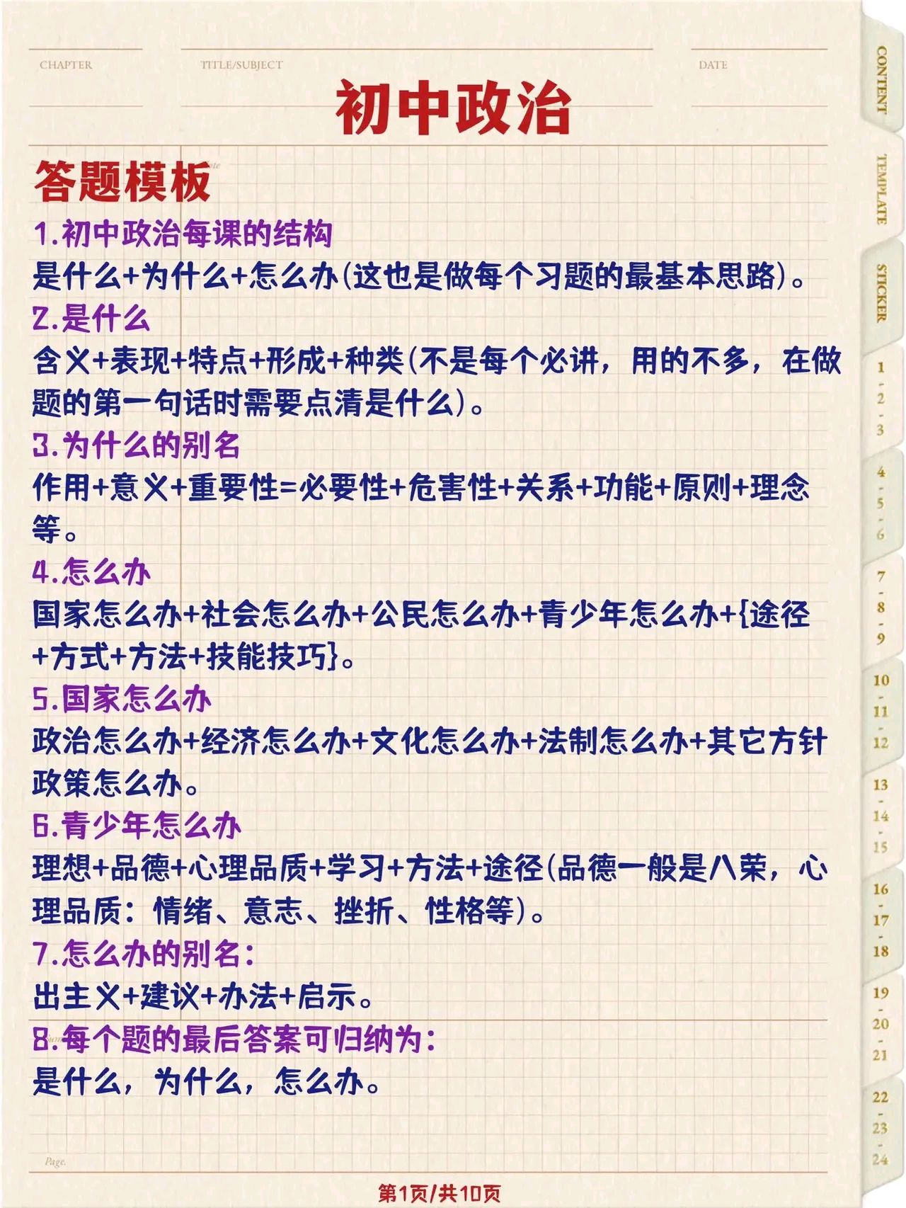 道法主观题技巧!7-9年级,规范答题的简单介绍 道法主观题技巧!7-9年级,规范答题的简单介绍